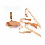 KIT ACESSÓRIOS IMPERIO LUXO SQUARE ROSE GOLD 4 PEÇAS 11579