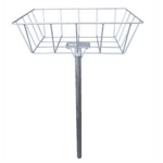 LIXEIRA P/ CALCADA RETANGULAR 40X60 ZINC