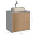 Toucador MAD TULIPA 60 ND/JQB MONT - Cozimax 