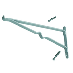 SUPORTE P/ PRAT VIDRO 20 CM BRANCO 3256