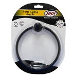 PORTA TOALHA JAPI SAMBA ARGOLA PRETO