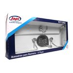 KIT ACESSÓRIOS JAPI CASA CROMADO 5 PEÇAS