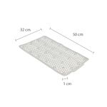 TAPETE ASTRA PADRAO LOSANGOS 50X32 ES1*BRANCO 
