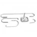 KIT ACESSÓRIOS IMPERIO LUXO SQUARE CROMADO 4 PEÇAS 11581