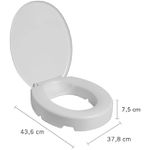 ASSENTO ASTRA ELEVADO TRAVA 7CM BRANCO C/TAMPA BR1