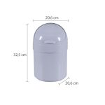 CESTO ASTRA MULTIUSO COM TAMPA BASCULANTE CINZA CT5 CZ2
