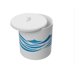 CESTO ASTRA MULTIUSO COM TAMPA BRANCO ONDA CT3/D 