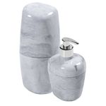 KIT ACESSORIOS ASTRA 2PÇS KBB1/2 BRANCO-MARROM