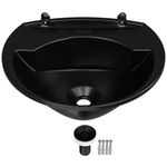 LAVATORIO ASTRA PLASTICO PRETO 36X28 PR1 LV2