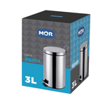 LIXEIRA RED ACO INOX 3LT PEDAL MOR