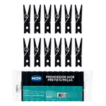 Prendedor Preto 12 peças - MOR 