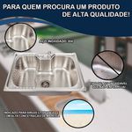 CUBA PARA COZINHA GOURMET INOX COM ACESSORIOS 60X42