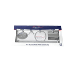 KIT ACESSÓRIOS AQUILES STANDER CROMADO 5 PEÇAS