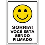 PLACA 15X20 SORRIA VC ESTA SENDO FILMADO