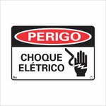 PLACA 15X20 PERIGO CHOQUE ELETRICO 220BB
