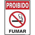 PLACA 15X20 PROIBIDO FUMAR 220AB