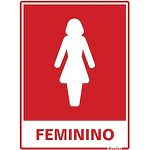 PLACA 15X20 SANITARIO FEMININO 220AC