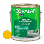 TINTA ACRILICA CORAL FOSCO 3,6 LT AMARELO FREVO