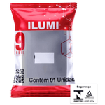 PLACA ESP ILUMI I9 4X2 P/1 HORIZ 96070