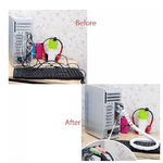 ORGANIZADOR FIO 1MT BRANCO OVERTIME 10MM