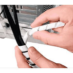 ORGANIZADOR FIO 1MT BRANCO OVERTIME 16MM