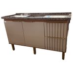 GABINETE MGM AGATA 1,44MT CAPPUCCINO/FREIJO