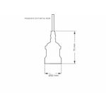 PENDENTE DOT METAL TASCH PRETO
