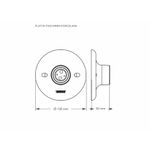 PLAFON TASCH C/RECEPTAC BRANCO