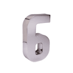 NUMERO RESID CROMADO 6/9