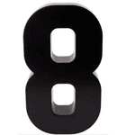 NUMERO RESID PRETO 8
