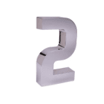 NUMERO RESID CROMADO 2