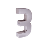 NUMERO RESID CROMADO 3