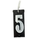 NUMERO PVC 5 PRETO