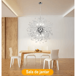 LUSTRE DENTE DE LEAO 45CM TOLEDOS