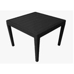 MESA PLAST QUAD DESMONTAVEL RATTAM PRETA VINTO