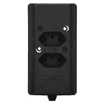 Tomada INTERNEED 2P+T 20A BARRA Preta DUPLA