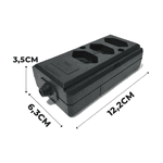 TOMADA INTERNEED 2P+T 20A BARRA PRETA TRIPLA