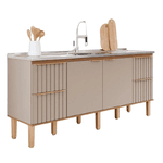 GABINETE MGM AGATA 1,94MT CAPPUCCINO/FREIJO