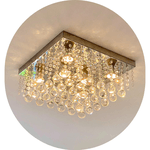 PLAFON CRISTAL ONIX 30X30 K9 TOLEDOS