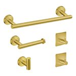 KIT ACESSÓRIOS BANHEIRO DOURADO - 5 PEÇAS