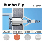 BUCHA PLASTICA FLY 2 PARA GESSO TEMFIX 4UN