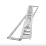 GRELHA ALUM C/PORTA 10 X 100