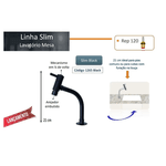 TORNEIRA PIM 1265 SLIM 21CM BLACK LAVATORIO 1/2