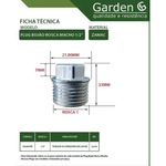 PLUG METAL CROMADO GARDEN 1/2