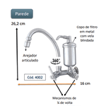 FILTRO PIM 4002 C51 C/ BICA MOVEL 1/4 DE VOLTA
