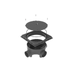 CAIXA INSPECAO QUADRADA ESGOTO 300X200X100 KRONA