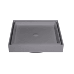 RALO INVISIVEL 10X10CM CZA ESTRELA 1703