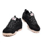 Tenis Master Feet FLAK 2 Couro Preto Sola Latex