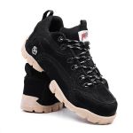 Tenis Master Feet FLAK 2 Couro Preto Sola Latex