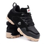 Tenis Master Feet MD2 Couro Preto Sola Latex